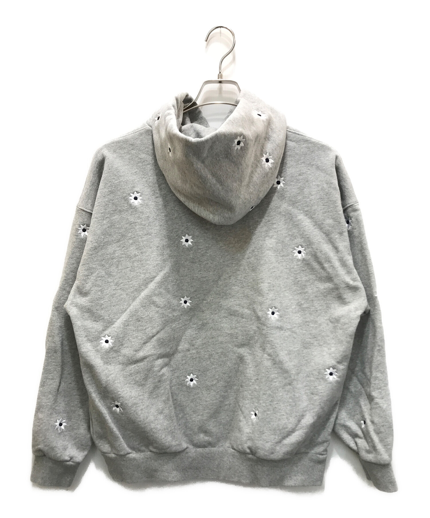 中古・古着通販】nick gear (ニックギア) FLOWER HALFZIP SWEAT グレー