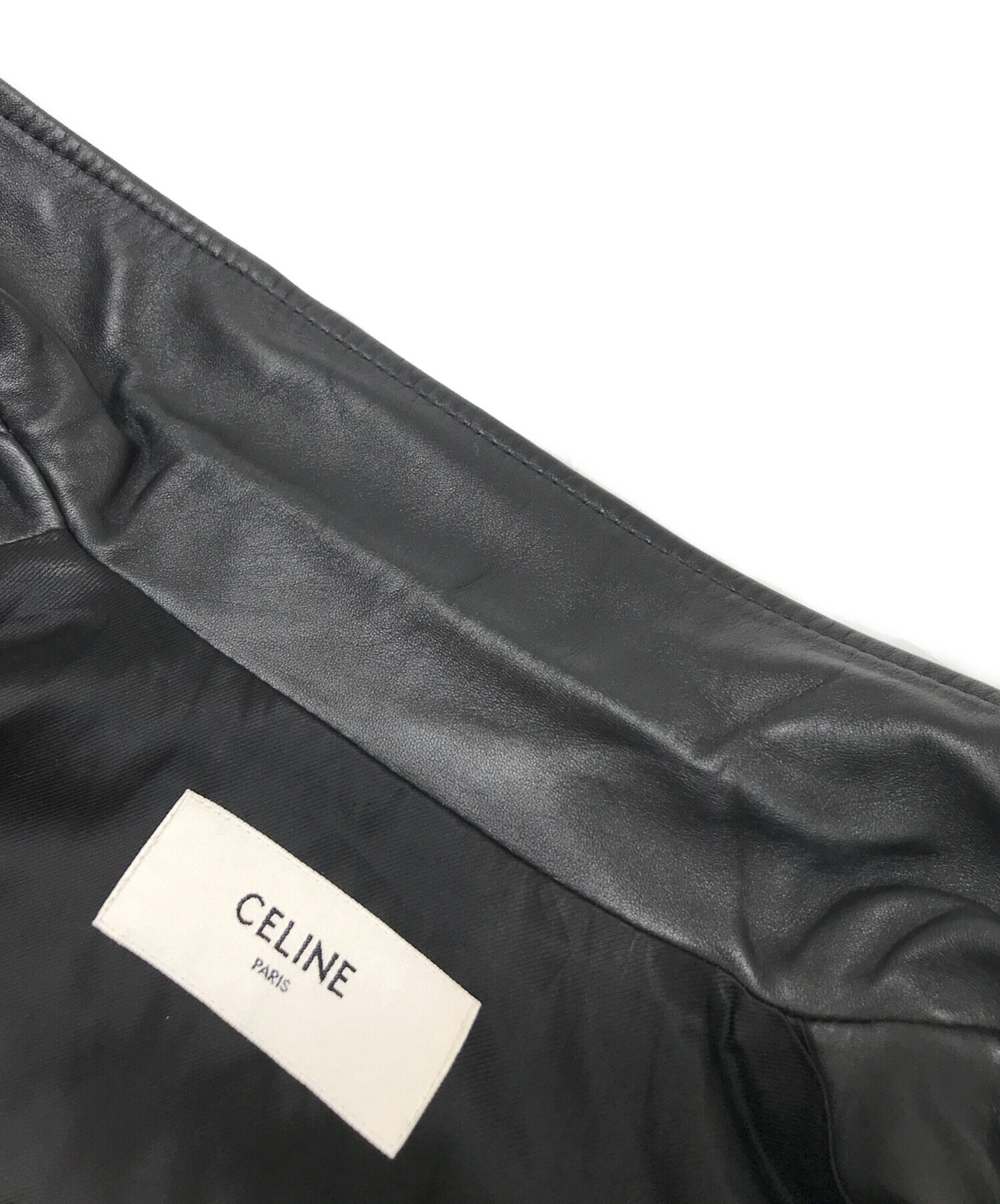 中古・古着通販】CELINE (セリーヌ) 19SS ラムスキン レザージャケット 中古・古着通販】CELINE (セリーヌ) 19SS ラムスキン レザージャケット