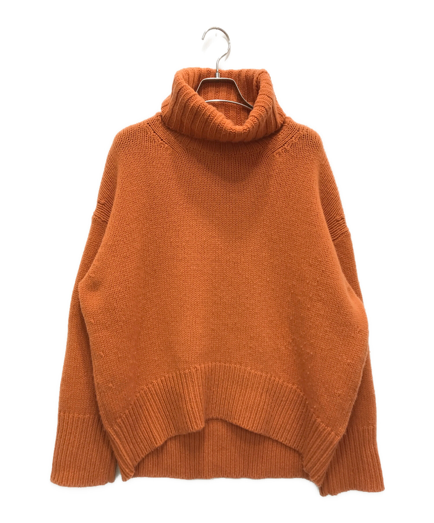 美品 ギャルリーヴィー ファインウール ハイネックプルオーバー オレンジ 中古・古着通販】GALERIE VIE (ギャルリーヴィー) ファインウール
