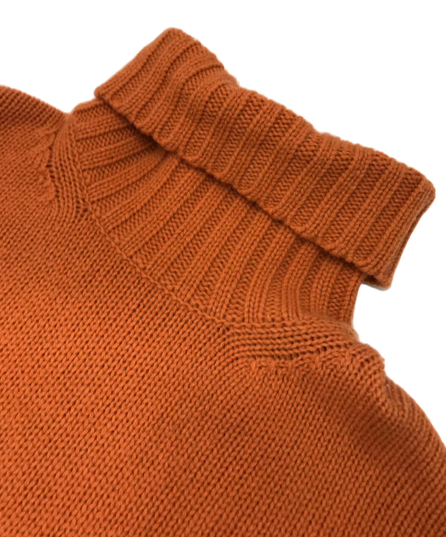 美品 ギャルリーヴィー ファインウール ハイネックプルオーバー オレンジ 中古・古着通販】GALERIE VIE (ギャルリーヴィー) ファインウール