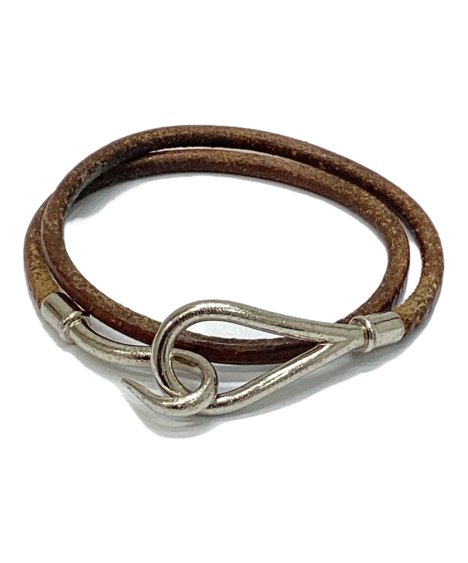 中古・古着通販】HERMES (エルメス) 2連 フックブレス ブラウン 