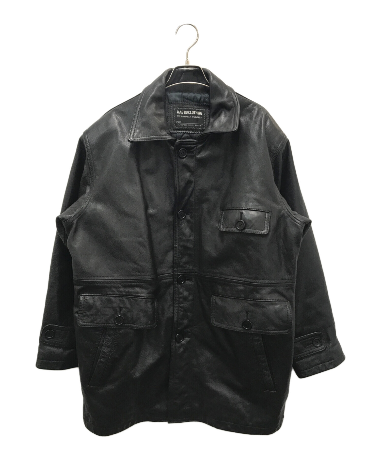 N*B様 レザージャケット 古着 中古・古着通販】KAB BU CLOTHING (カブビュークロージング) レザー
