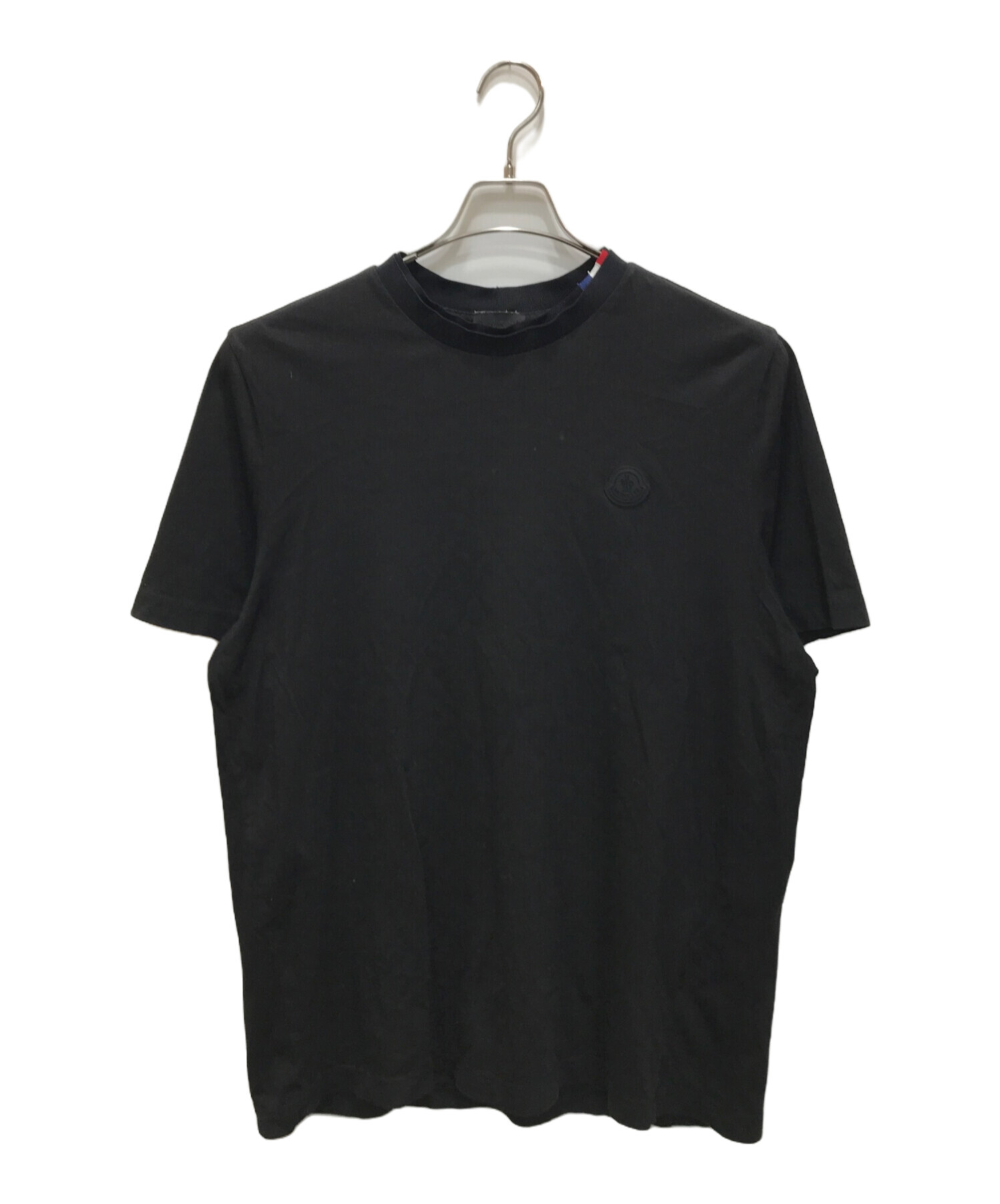 中古・古着通販】MONCLER (モンクレール) ロゴパッチTシャツ ブラック 