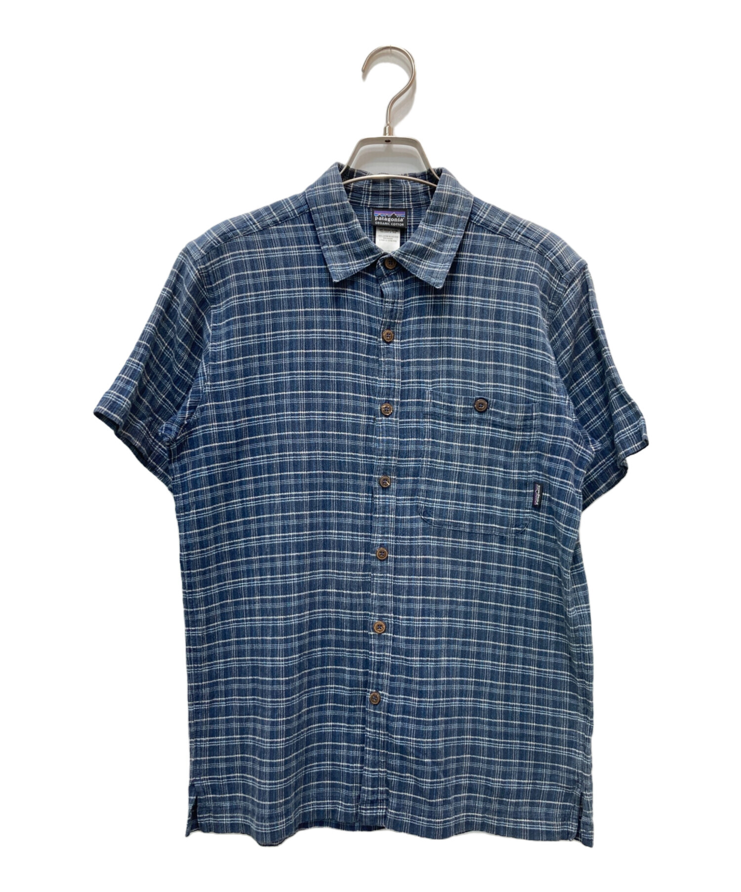 中古・古着通販】Patagonia (パタゴニア) 半袖シャツ ネイビー サイズ 