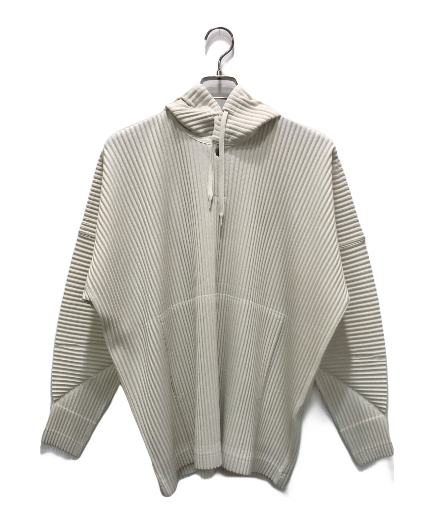 HOMME PLISSE ISSEY MIYAKE◆トップス/2/ポリエステル/BRW/無地/HP41JK118 HOMME PLISSÉ ISSEY MIYAKE オムプリッセ 半袖シャツ 2