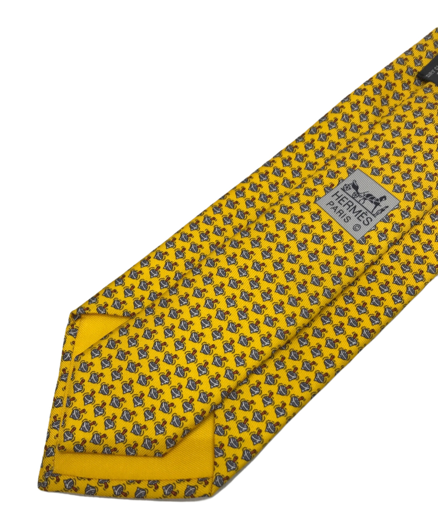 HERMÈS イエロー ネクタイ 中古・古着通販】HERMES (エルメス) ネクタイ イエロー サイズ