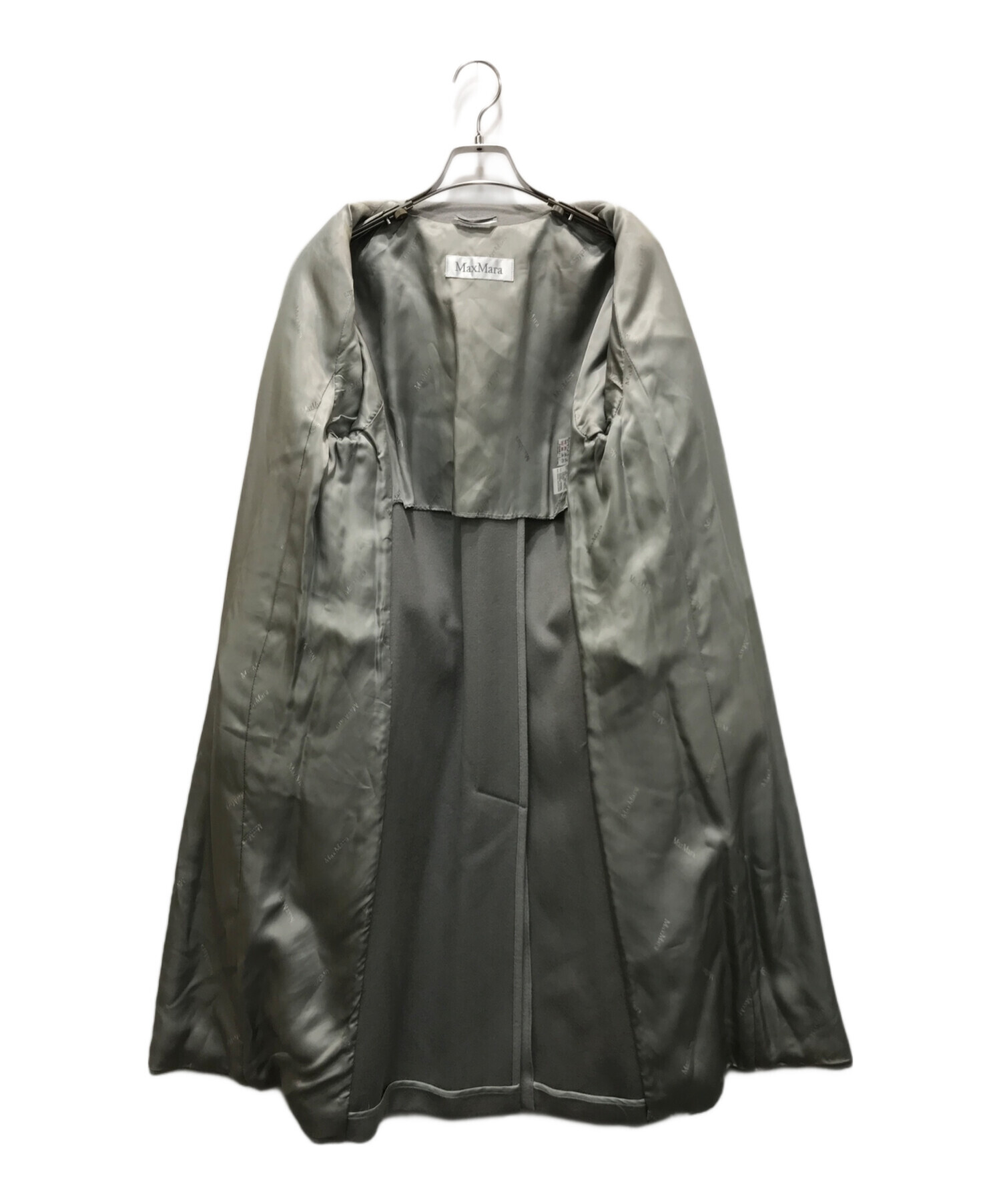 マックスマーラ◇カシミヤ混ウールコート グレー サイズ【42 中古 