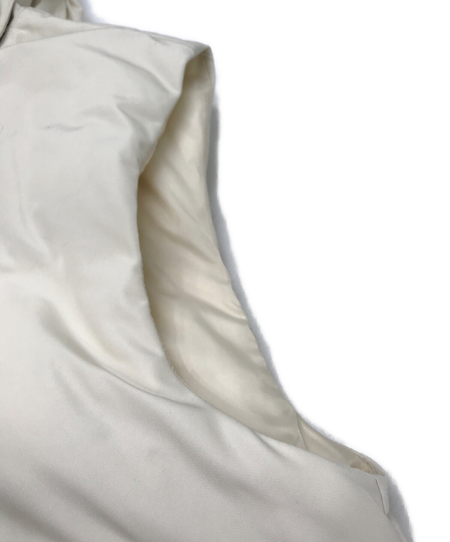 中古・古着通販】machatt (マチャット) ダウンベスト ホワイト サイズ