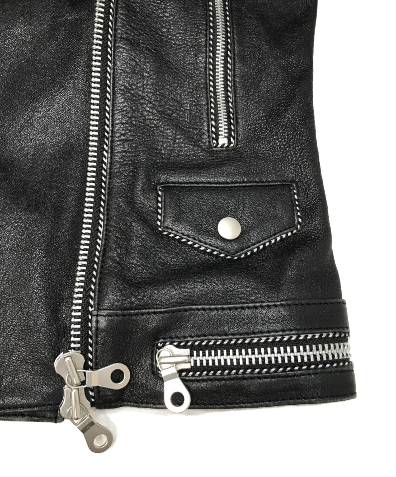 中古・古着通販】NO ID. (ノーアイディー) ラムレザーベジタブル