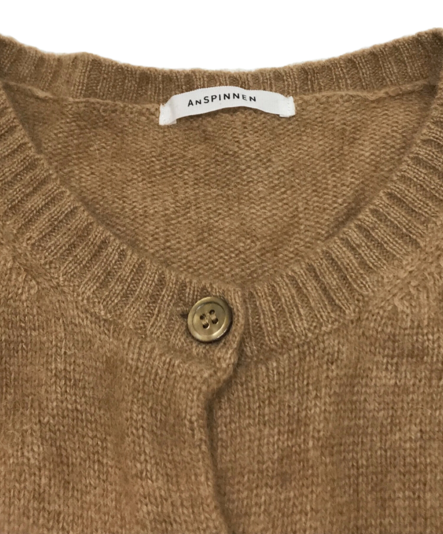 中古・古着通販】ANSPINNEN (スピネン) キャメルカーディガン ブラウン