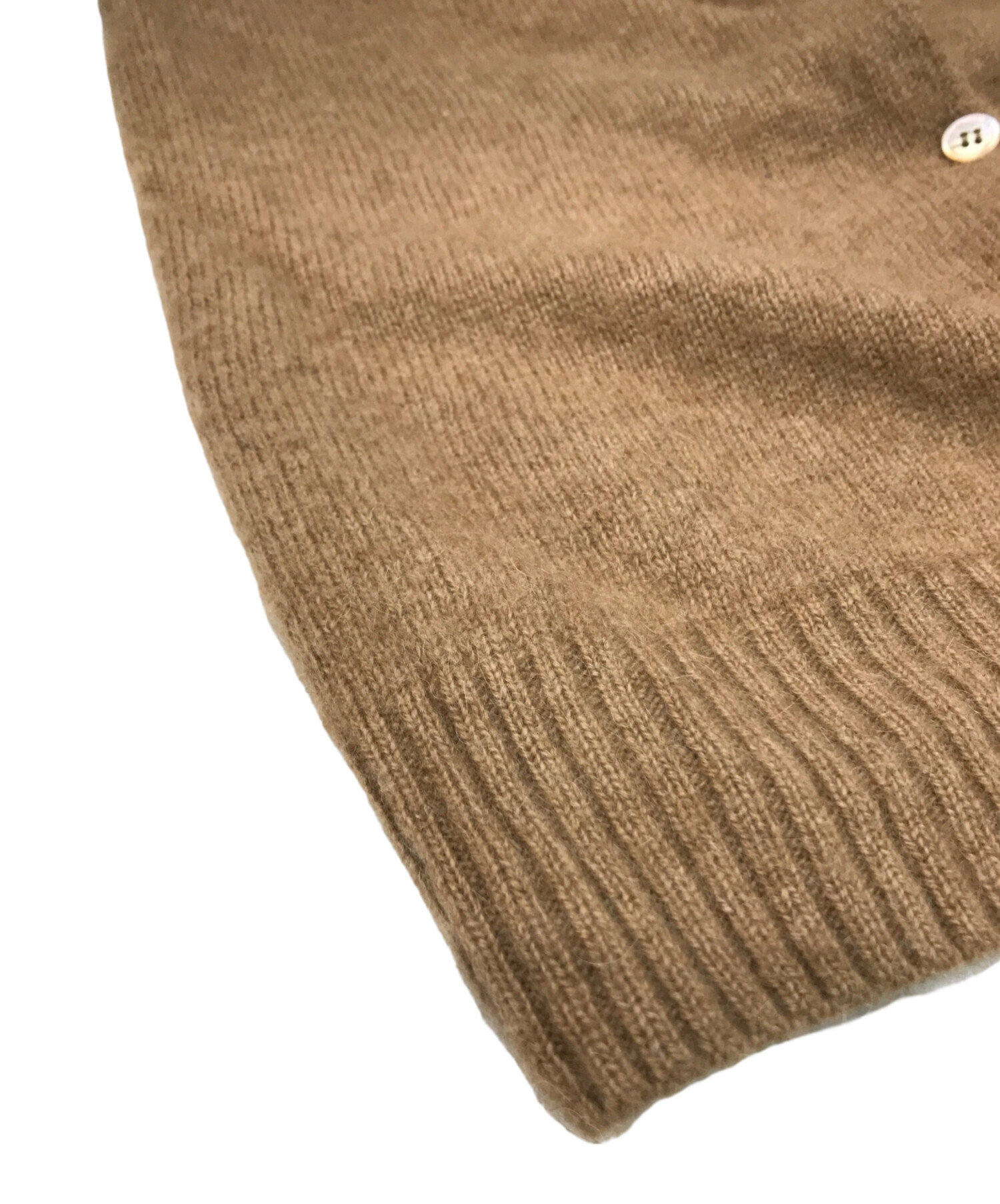 中古・古着通販】ANSPINNEN (スピネン) キャメルカーディガン ブラウン