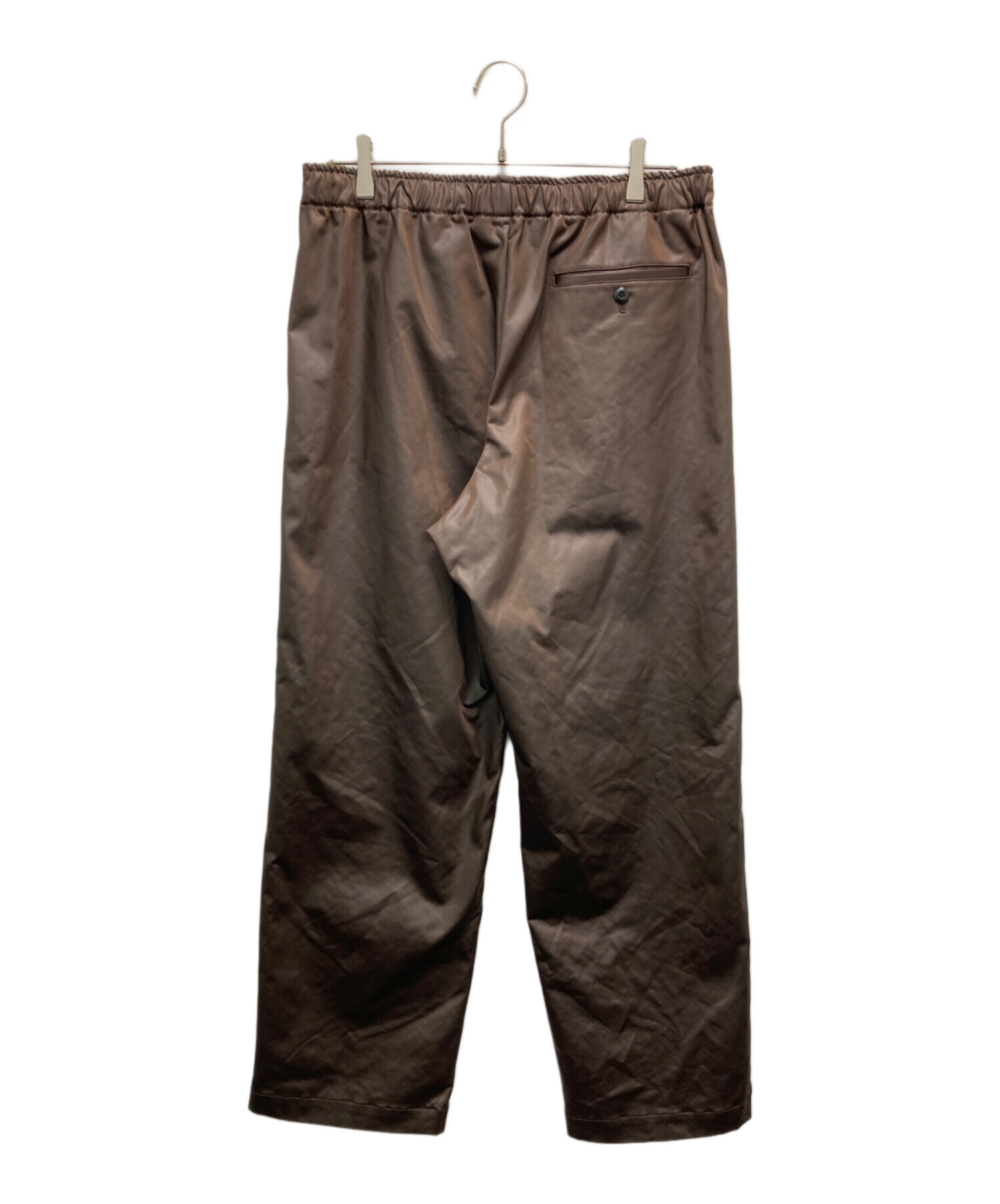 中古・古着通販】LOEFF (ロエフ) チンツ テーパードパンツ ブラウン