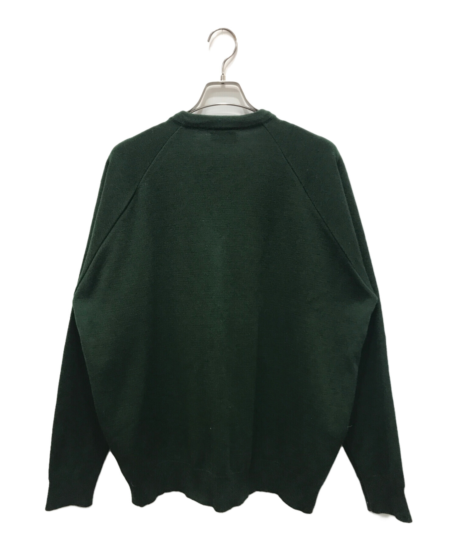 中古・古着通販】ENNOY (エンノイ) BUTTON CARDIGAN グリーン サイズ:L