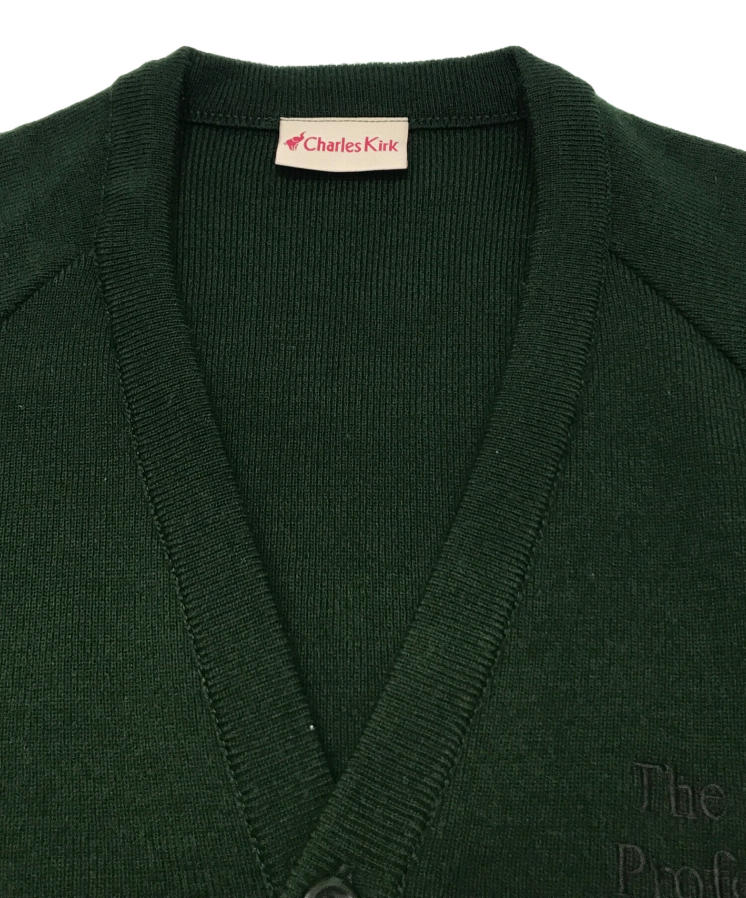 中古・古着通販】ENNOY (エンノイ) BUTTON CARDIGAN グリーン サイズ:L