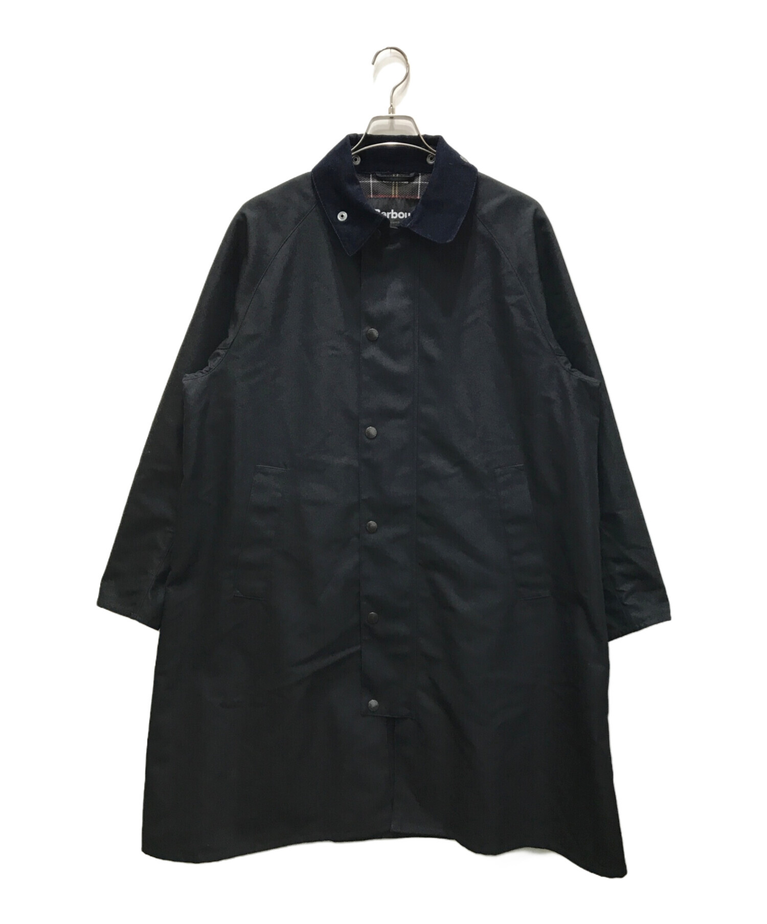 Barbour ステンカラーコート ネイビー 40