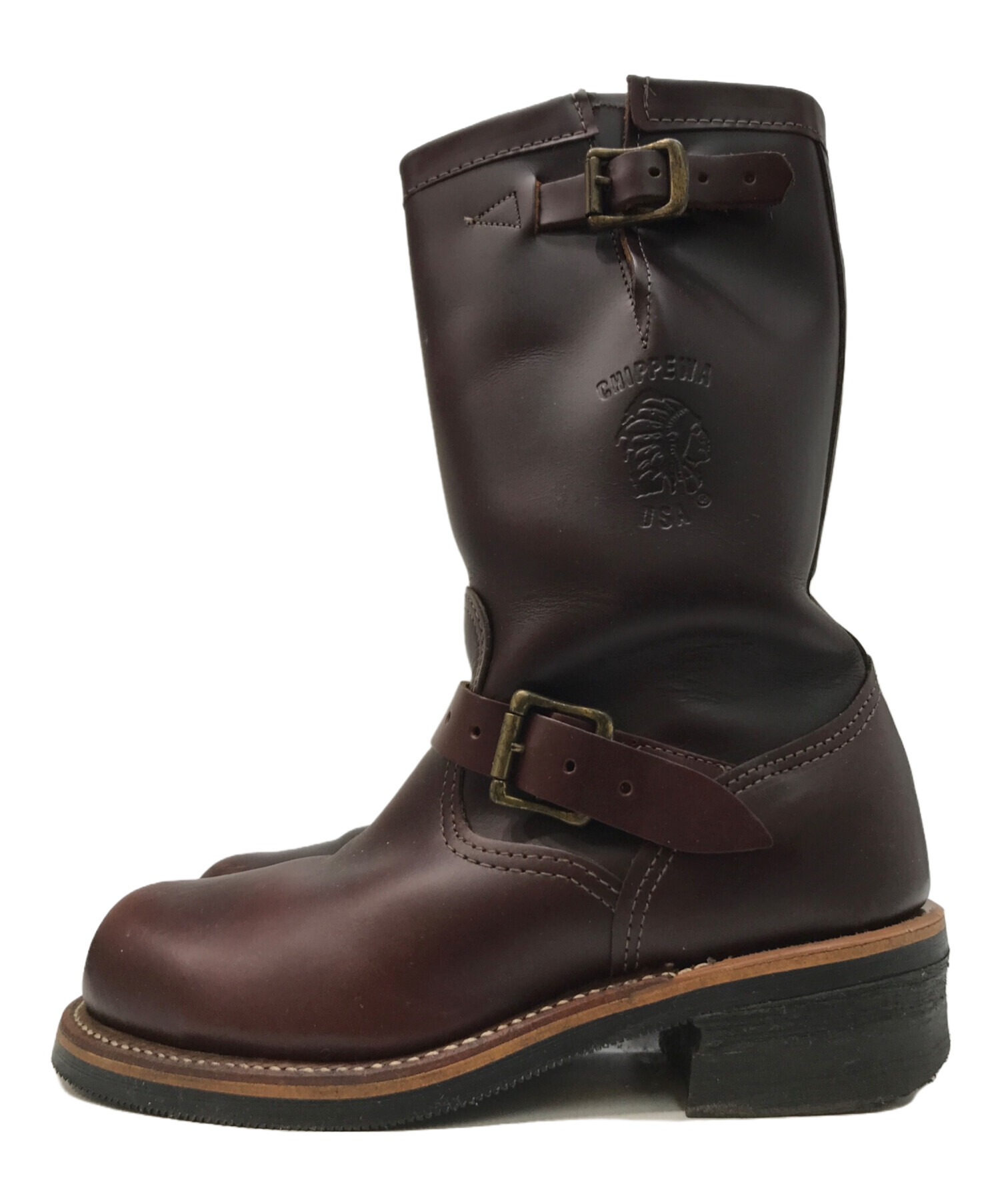 中古・古着通販】CHIPPEWA (チペワ) エンジニアブーツ ブラウン サイズ