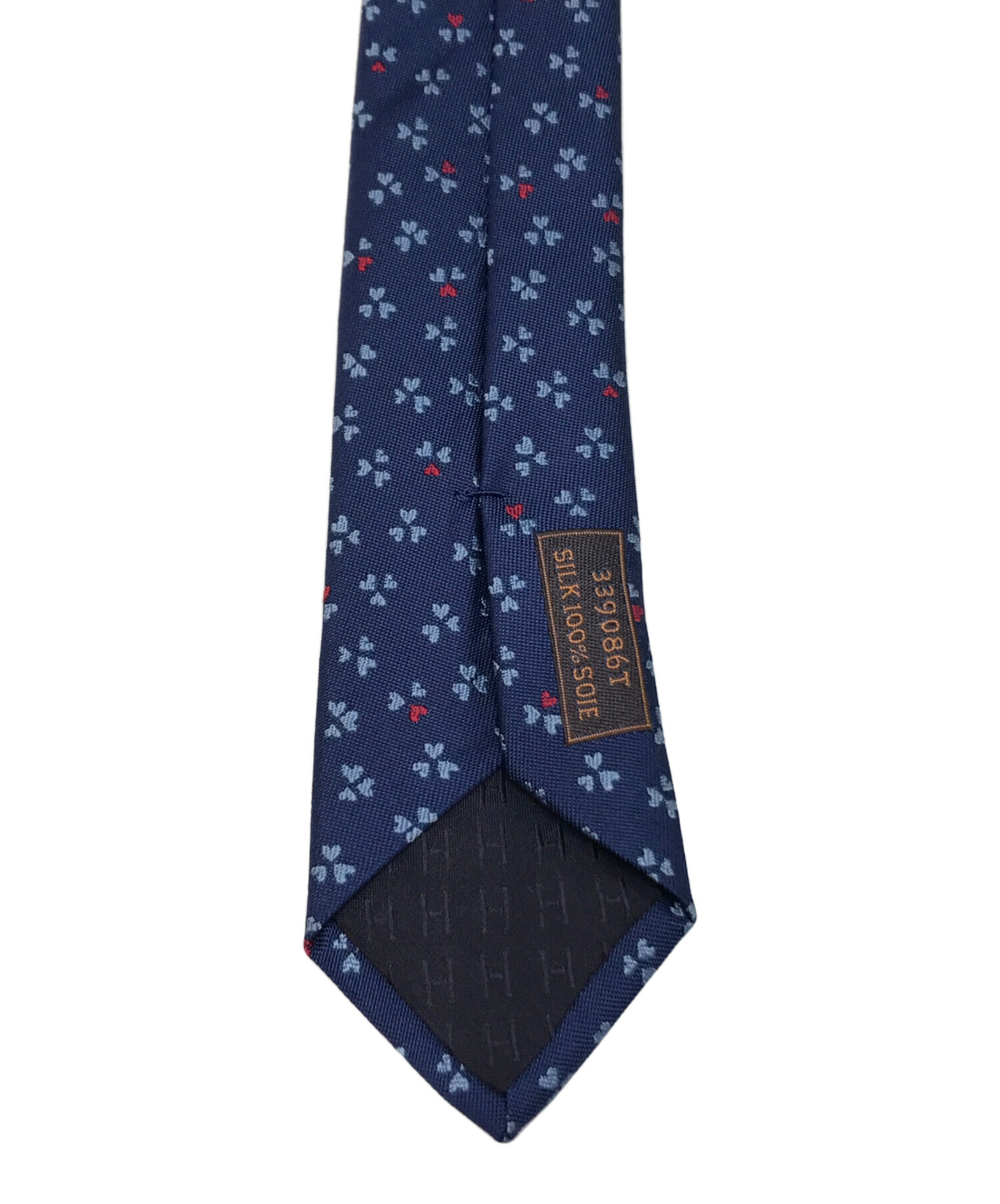 中古・古着通販】HERMES (エルメス) ヘヴィシルクタイ ネイビー サイズ 