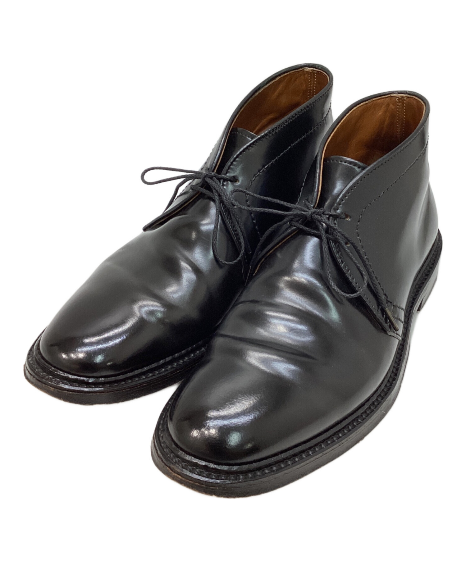オールデン　チャッカーブーツ　7ハーフ　黒 中古・古着通販】Alden (オールデン) チャッカーブーツ ブラック