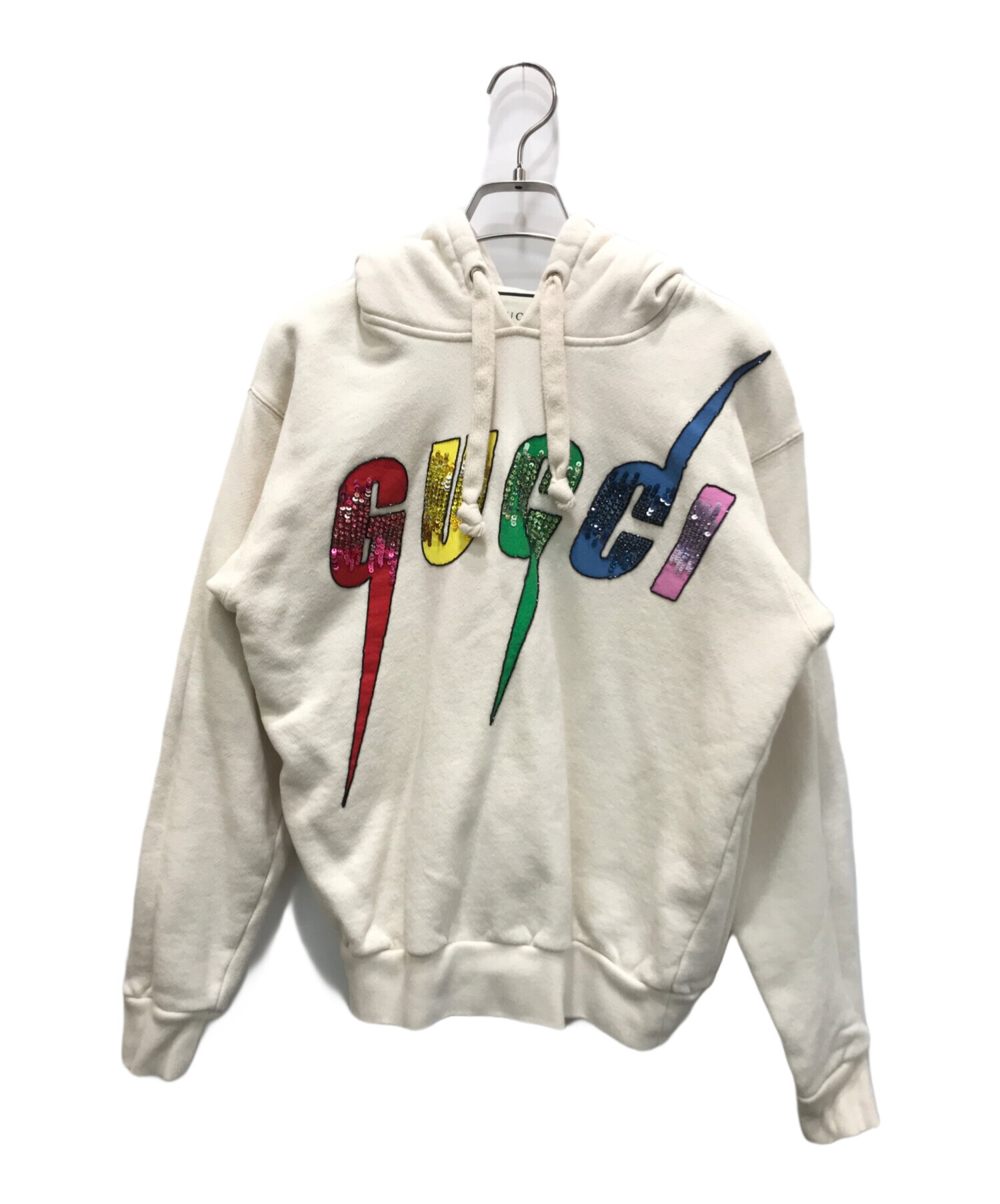 中古・古着通販】GUCCI (グッチ) ブレードロゴ スパンコール 中古・古着通販】GUCCI (グッチ) ブレードロゴ スパンコール