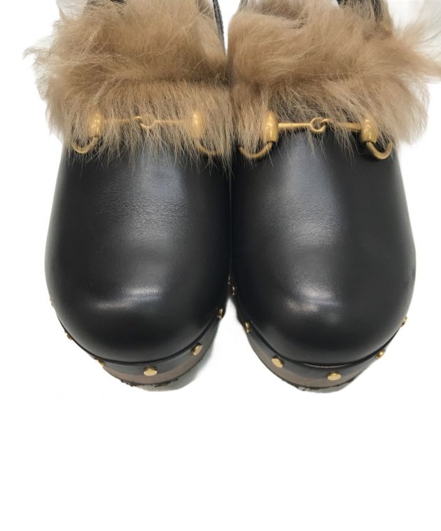 中古・古着通販】GUCCI (グッチ) アムステル/サボサンダル ブラック