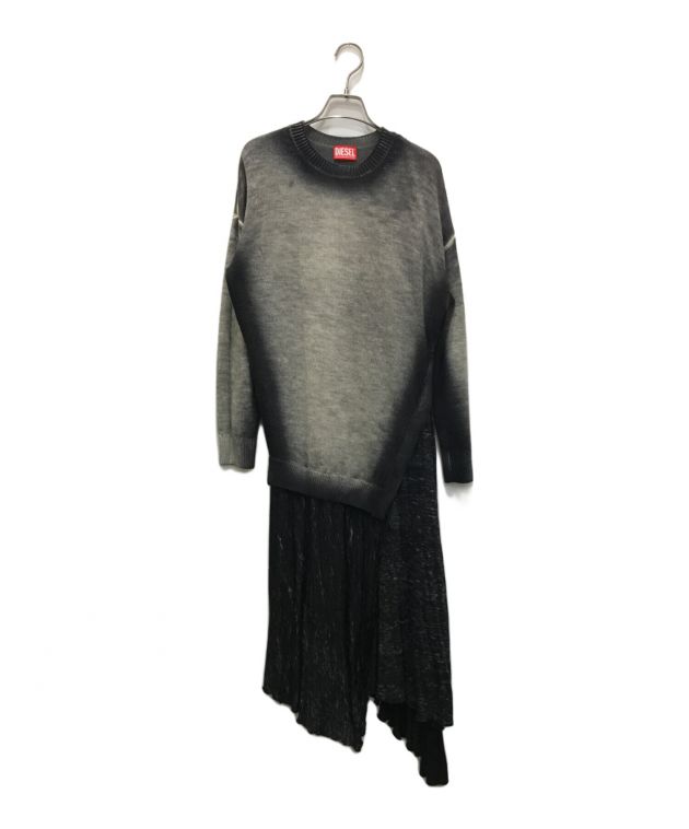 中古・古着通販】DIESEL (ディーゼル) 切替ワンピース グレー サイズ 
