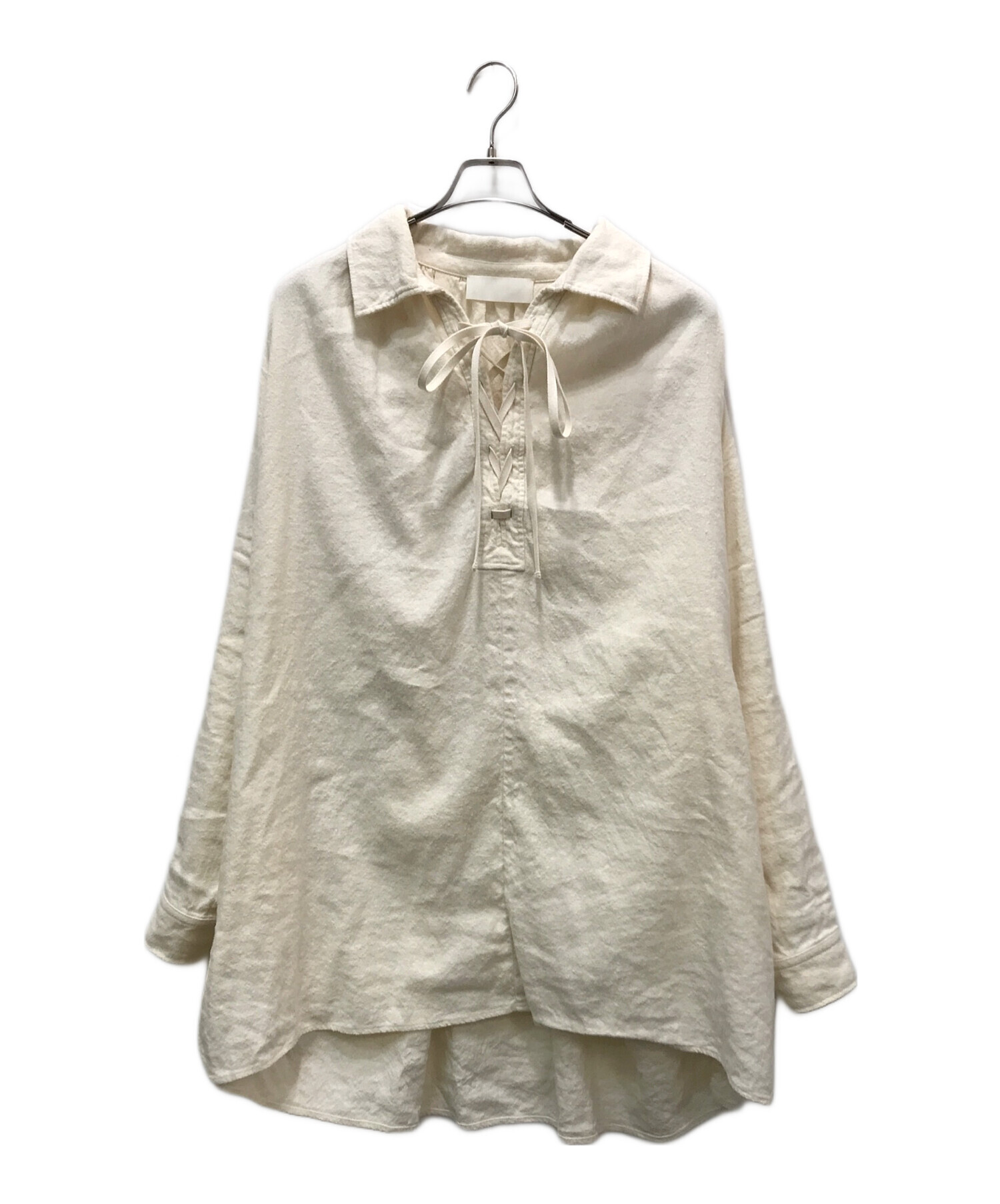 中古・古着通販】Amber (アンバー) C/LI OX SHIRT アイボリー