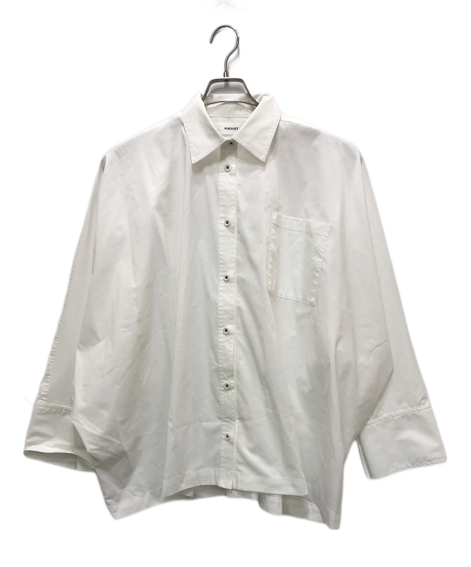 中古・古着通販】machatt (マチャット) オーバーサイズシャツ ホワイト
