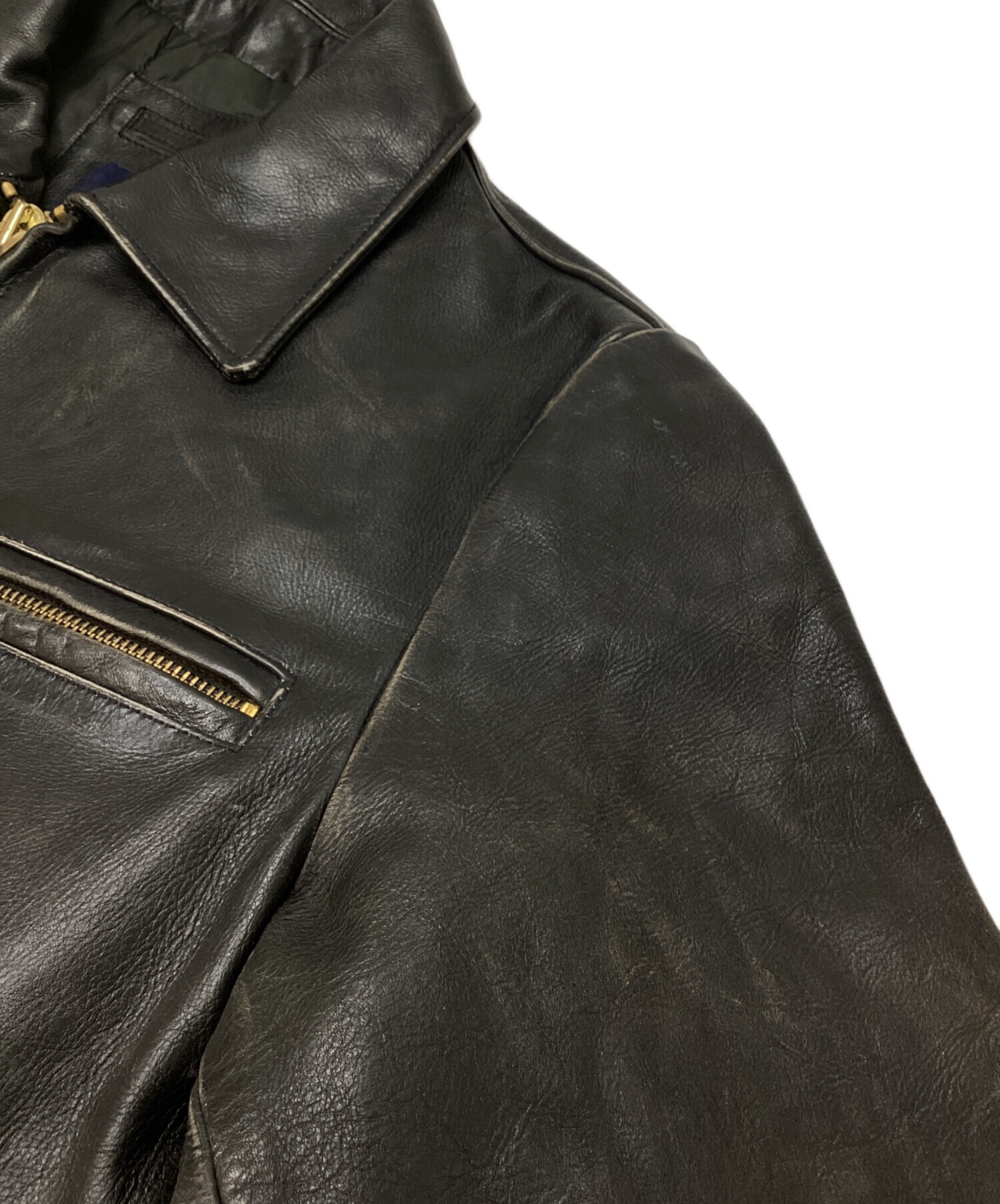 中古・古着通販】GAP (ギャップ) レザージャケット ブラック