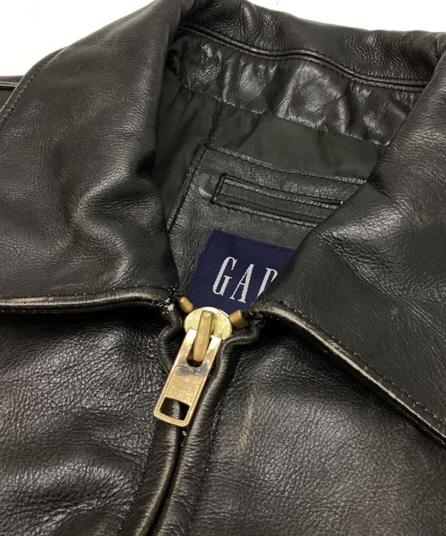 中古・古着通販】GAP (ギャップ) レザージャケット ブラック