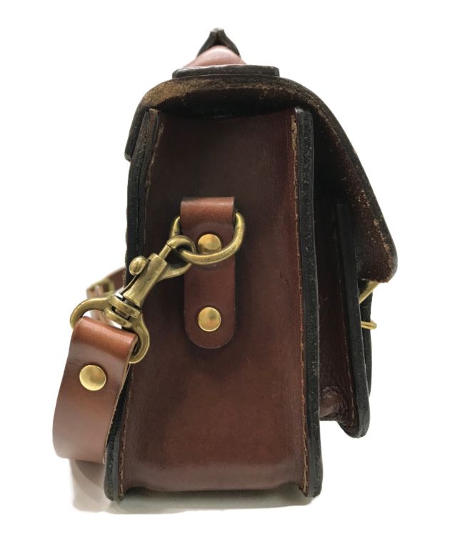 中古・古着通販】Herz (ヘルツ) レザーショルダーバッグ ブラウン