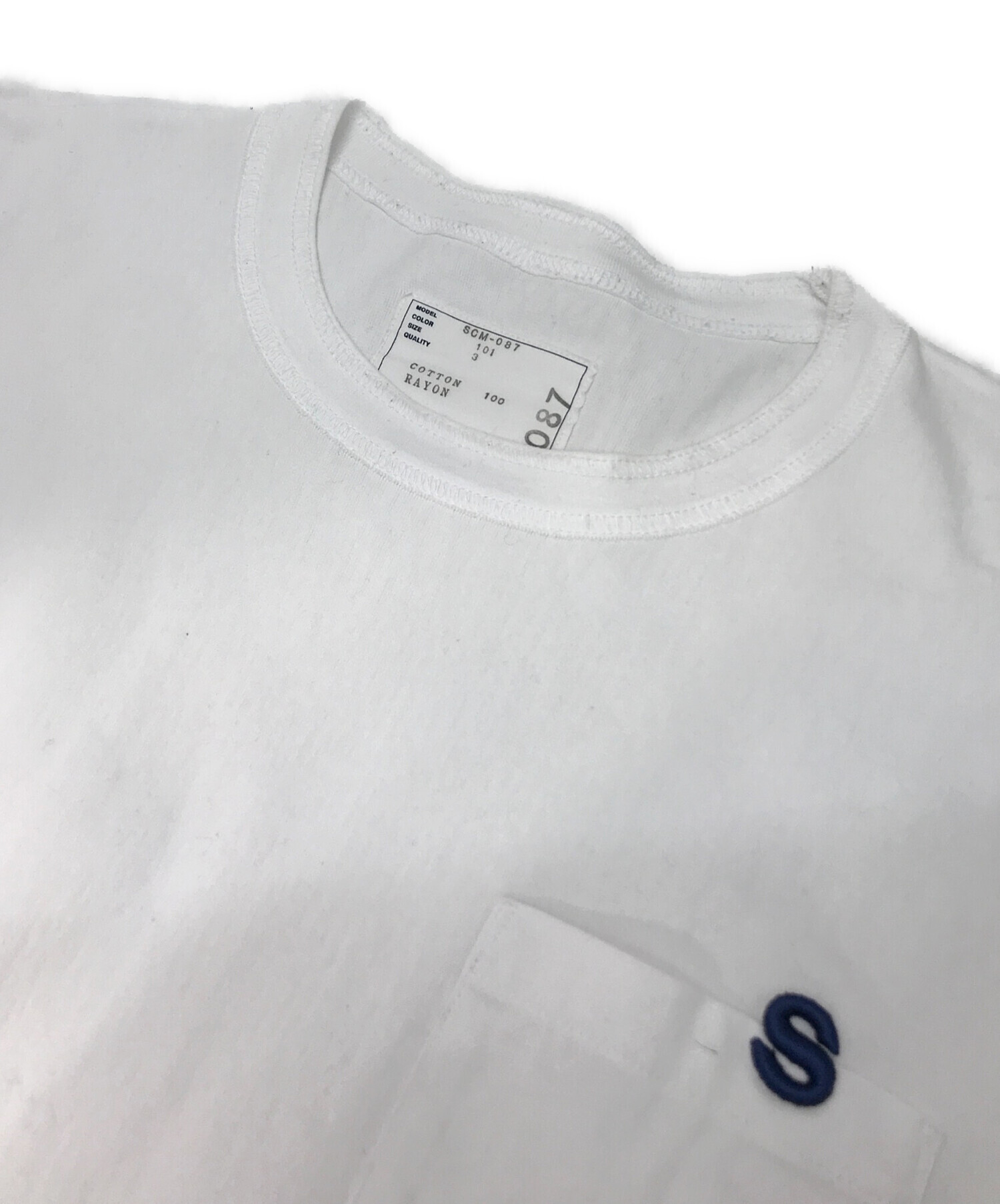 Sacai Sロゴ Tシャツ ホワイト SIZE3 | ヤマダウェブコム