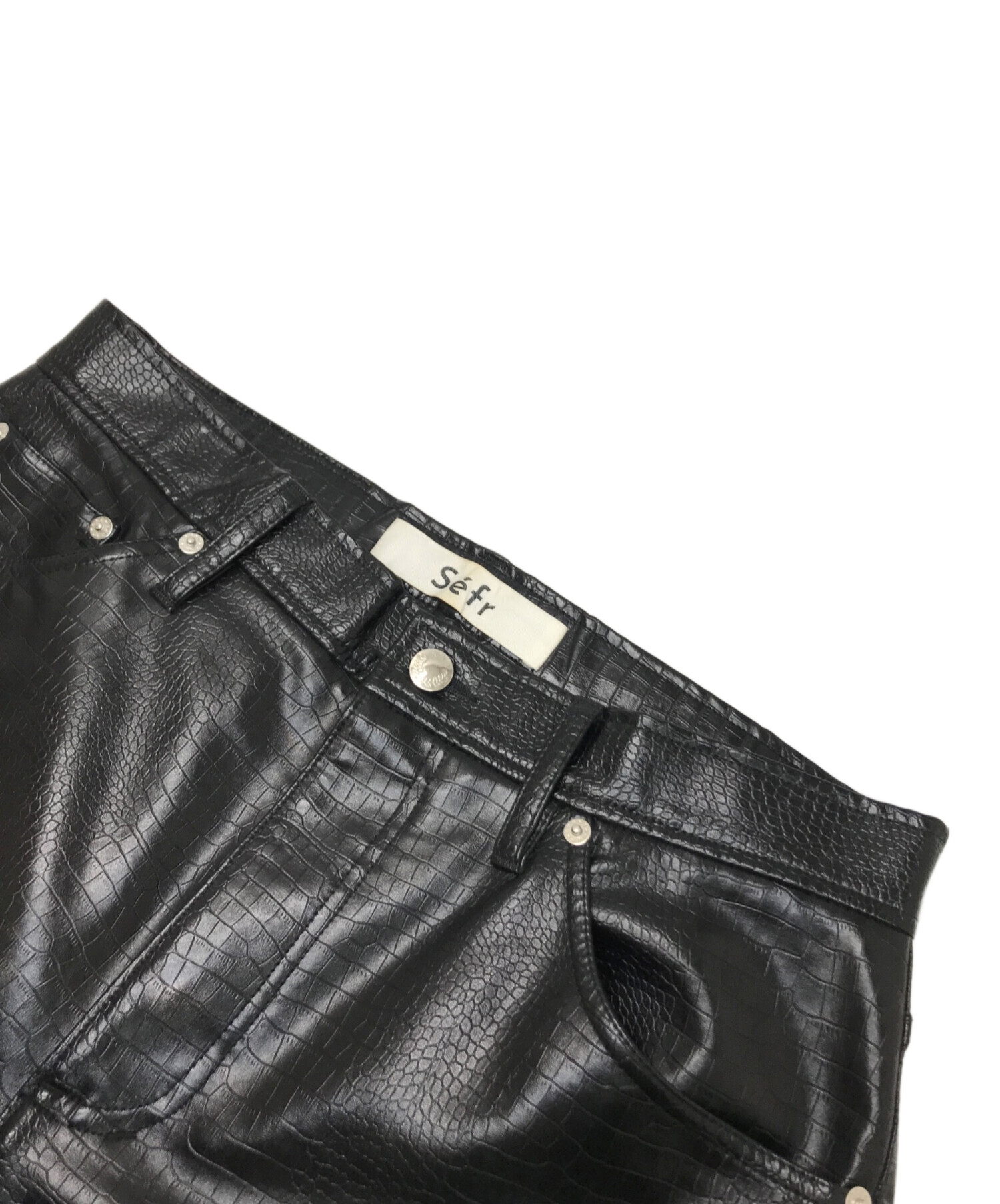 中古・古着通販】Sefr (セファ) LONDRE TROUSER ブラック サイズ:W30