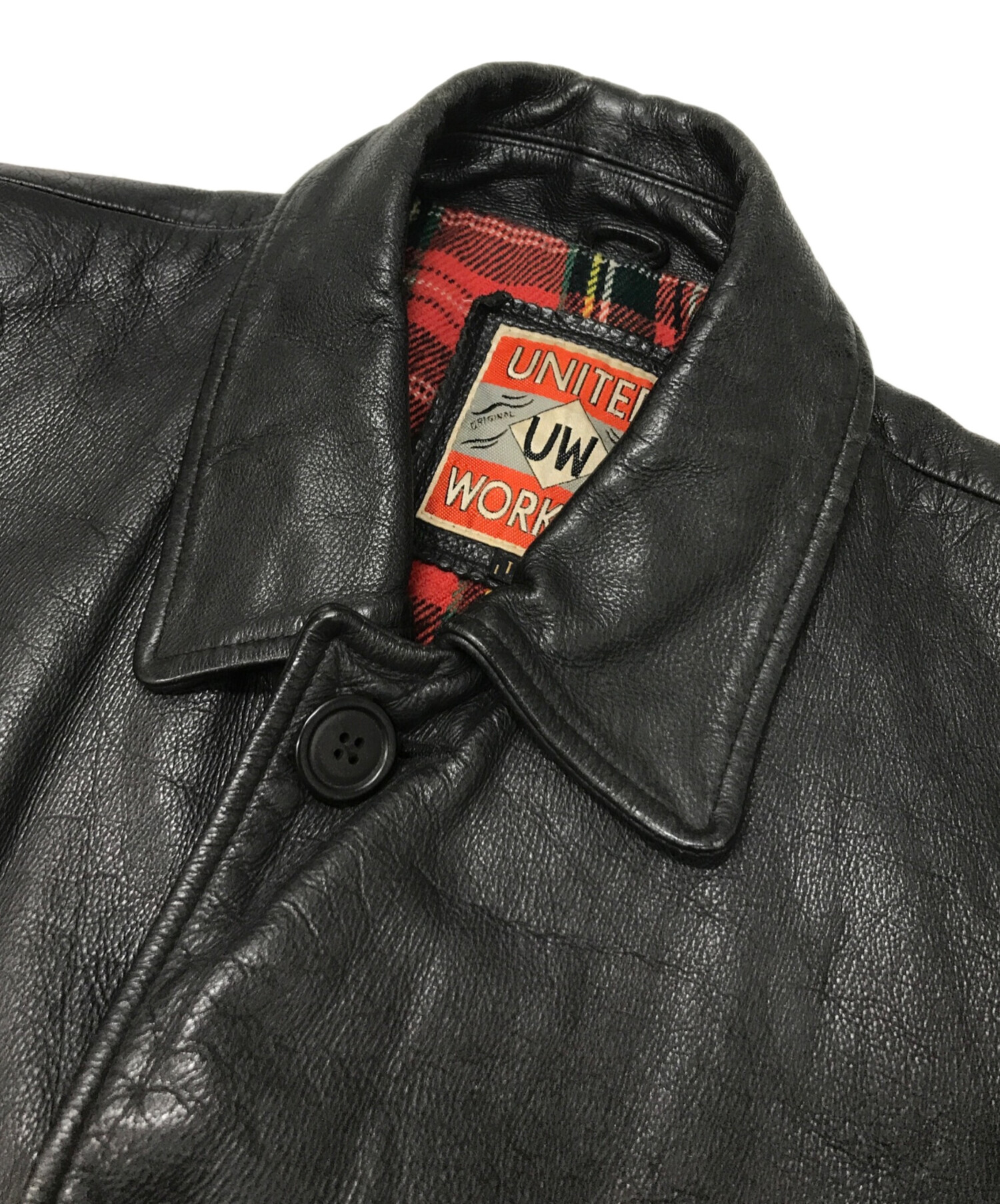 中古・古着通販】UNITED WORKERS (ユナイテッドワーカーズ) レザーカー