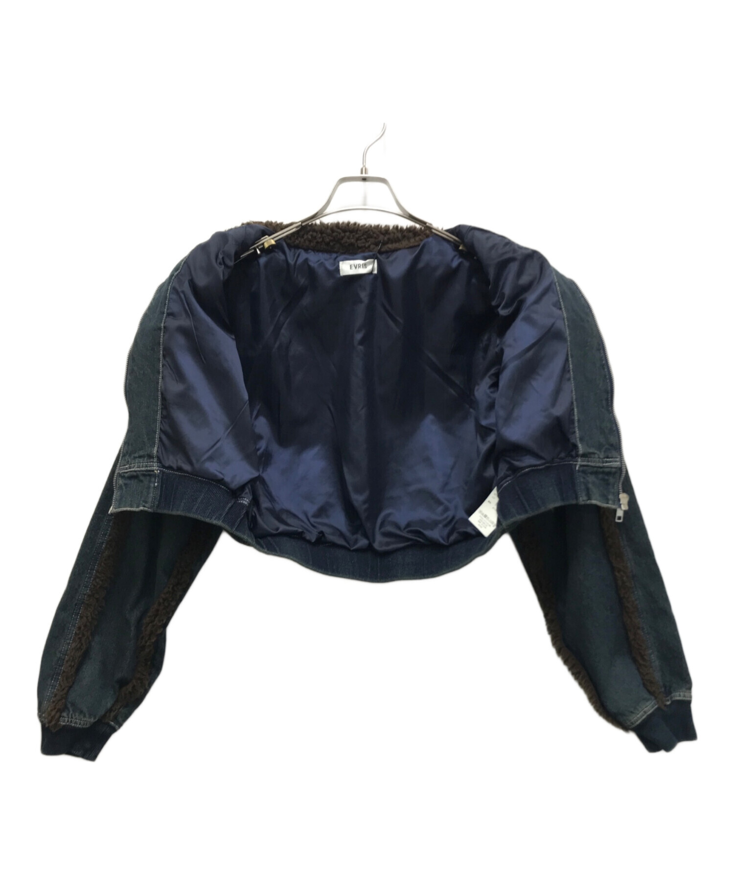 中古・古着通販】EVRIS (エヴリス) デニムボアブルゾン 中古・古着通販】EVRIS (エヴリス) デニムボアブルゾン