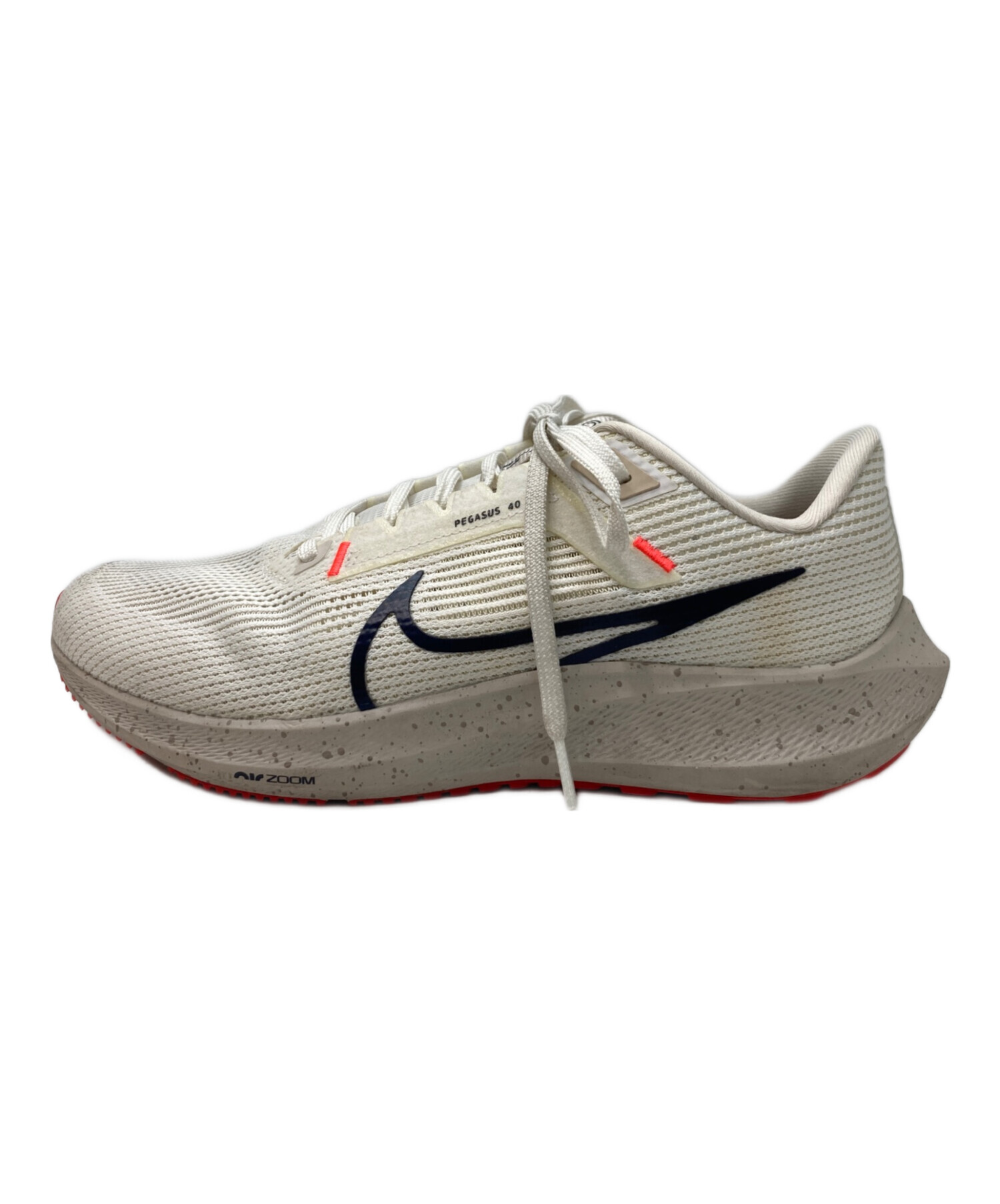 中古・古着通販】NIKE (ナイキ) エアズームペガサス40 ホワイト サイズ 