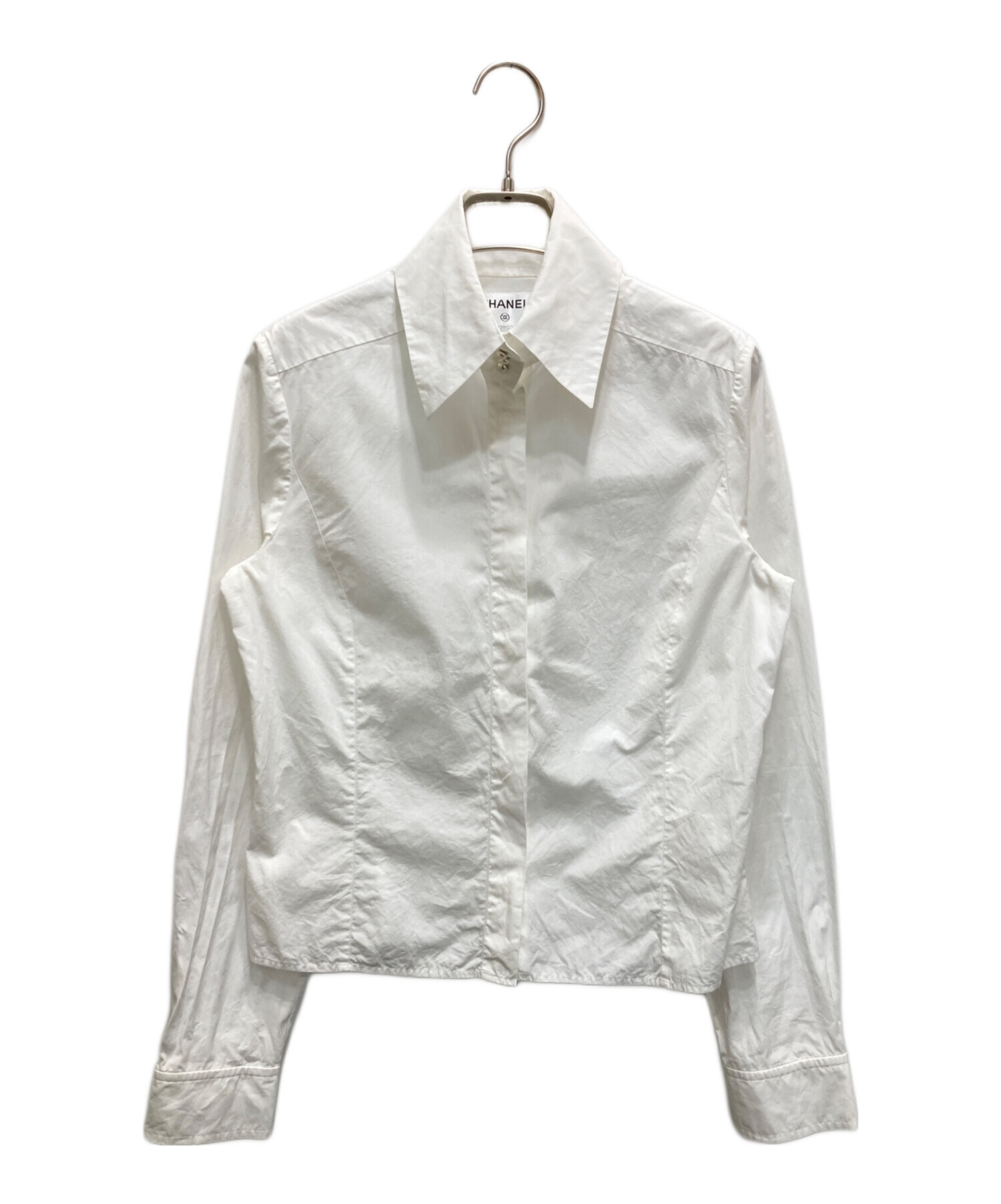 中古・古着通販】CHANEL (シャネル) ココマークパールボタンシャツ