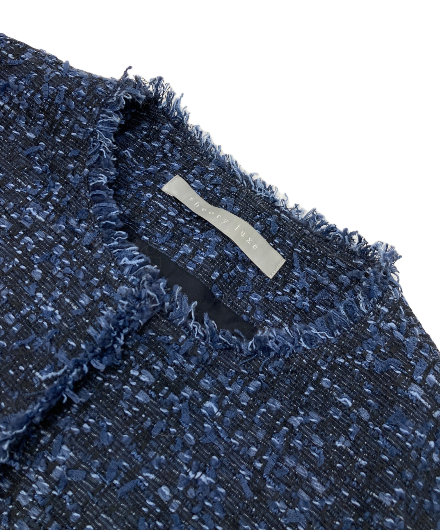 中古・古着通販】theory luxe (セオリーリュクス) ノーカラーツイード