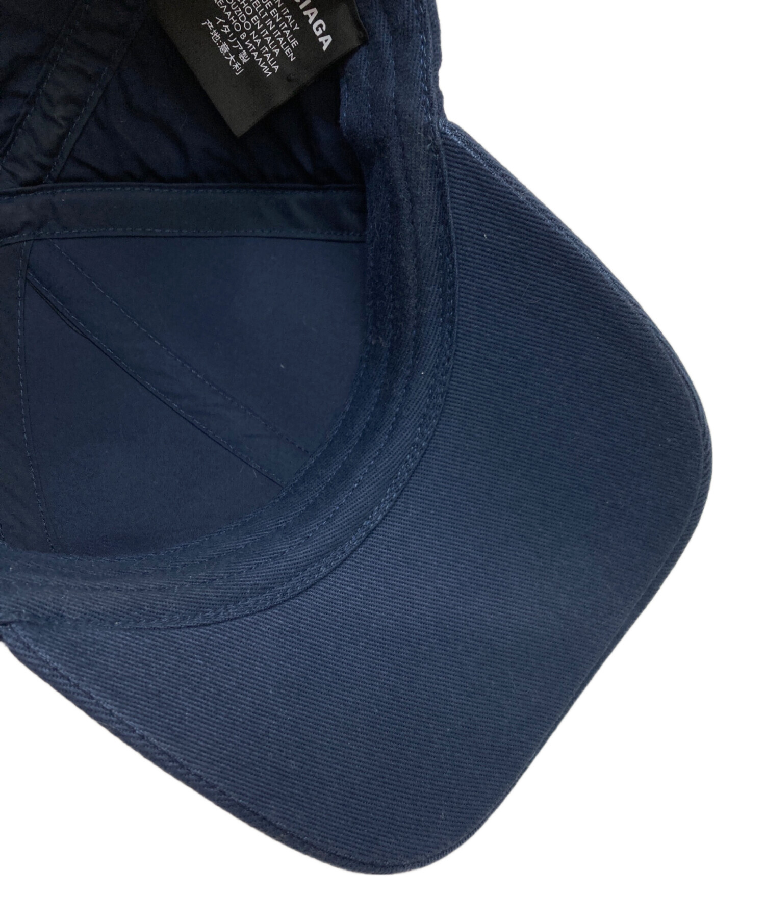 BALENCIAGA ネイビーキャップ Lサイズ