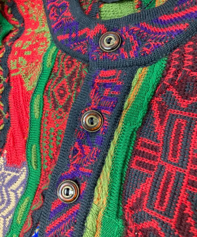 中古・古着通販】Coogi (クージー) ヘンリーネックニット マルチカラー