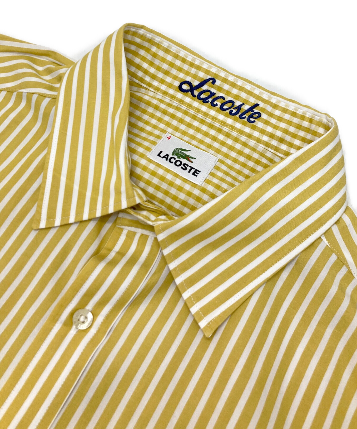 中古・古着通販】LACOSTE (ラコステ) シャツ イエロー サイズ:4 
