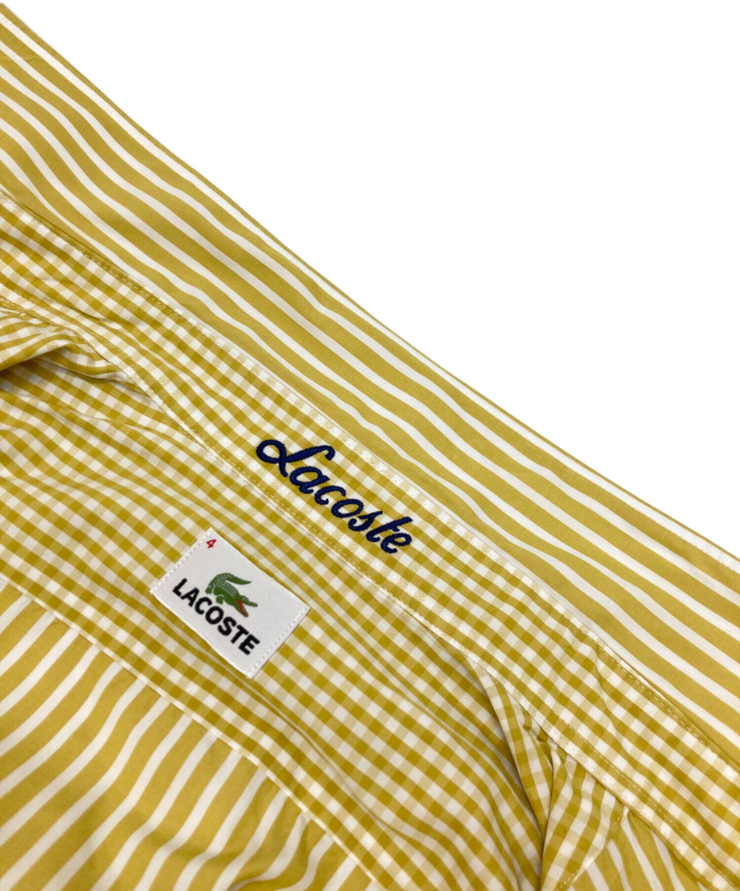 中古・古着通販】LACOSTE (ラコステ) シャツ イエロー サイズ:4 