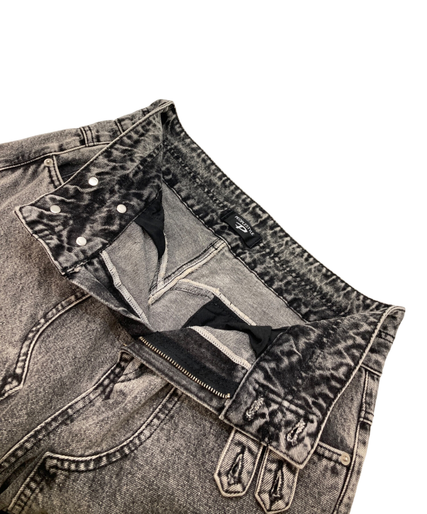 中古・古着通販】peoplestyle (ピープルスタイル) デニムカーゴパンツ