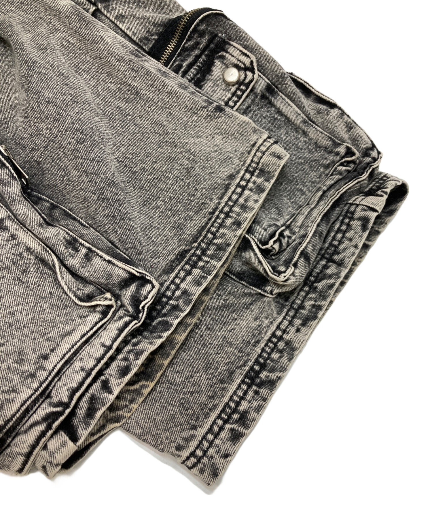 中古・古着通販】peoplestyle (ピープルスタイル) デニムカーゴパンツ