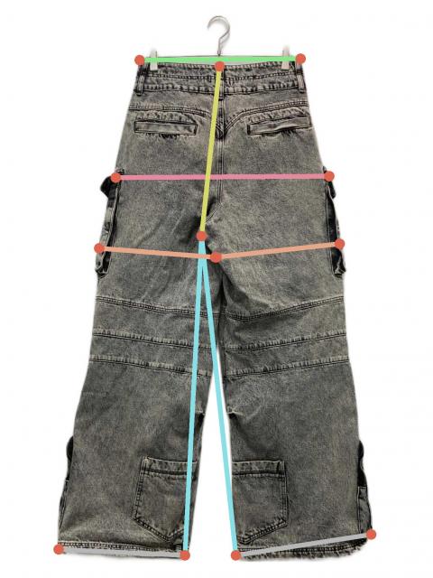 中古・古着通販】peoplestyle (ピープルスタイル) デニムカーゴパンツ