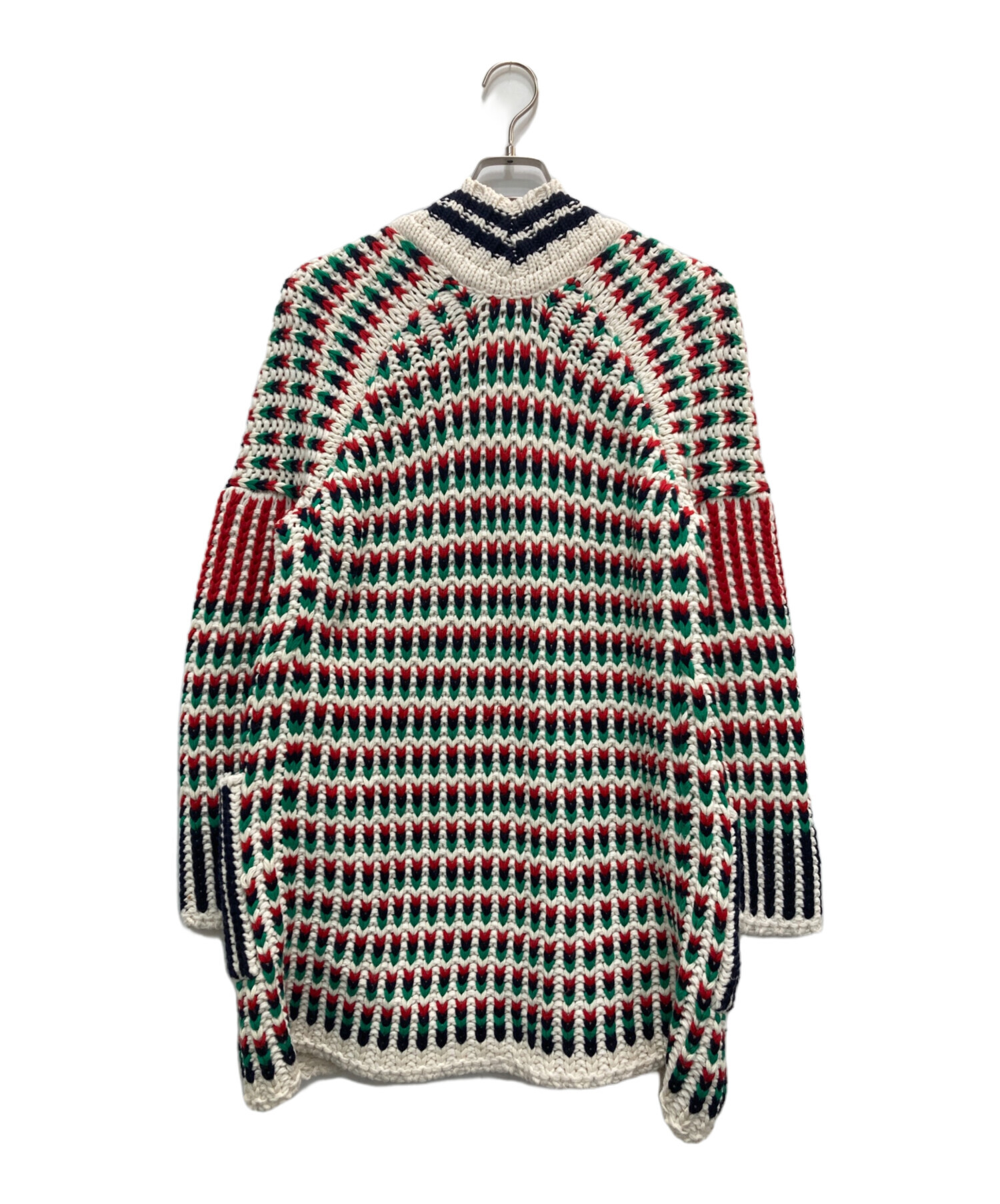 中古・古着通販】maje (マージュ) ニットカーディガン マルチカラー