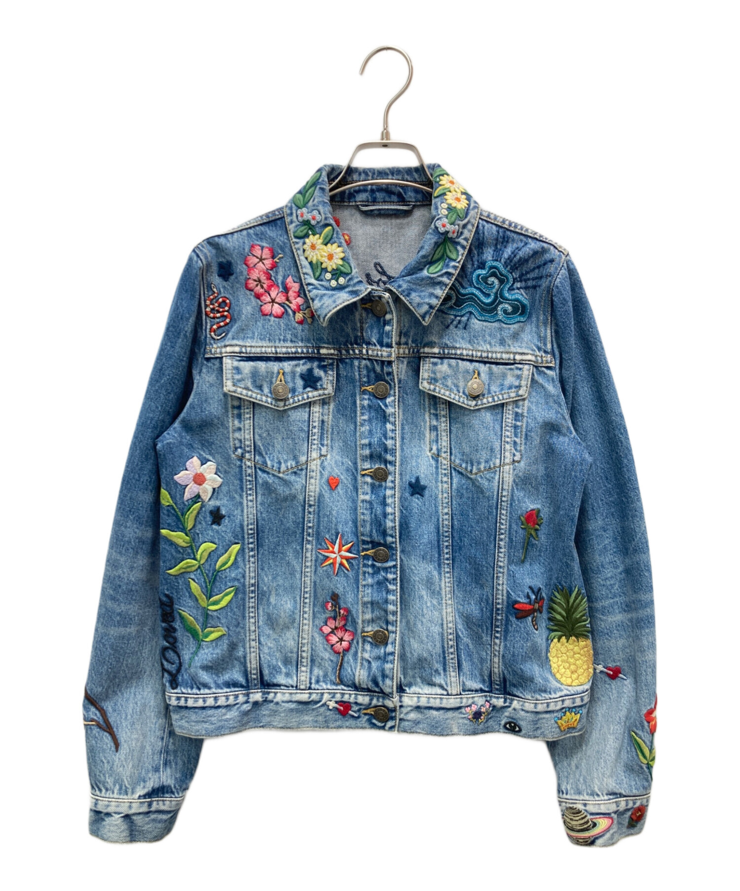 中古・古着通販】GUCCI (グッチ) デニムジャケット ブルー サイズ:46