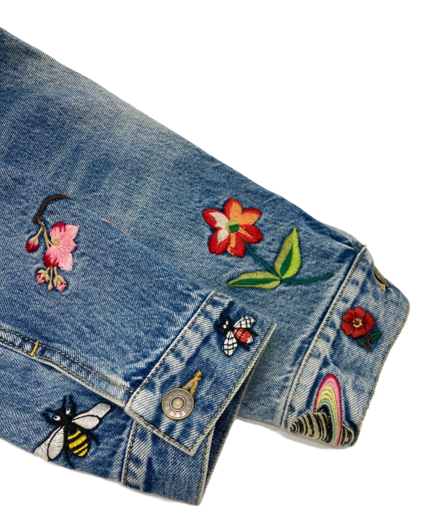 中古・古着通販】GUCCI (グッチ) デニムジャケット ブルー サイズ:46