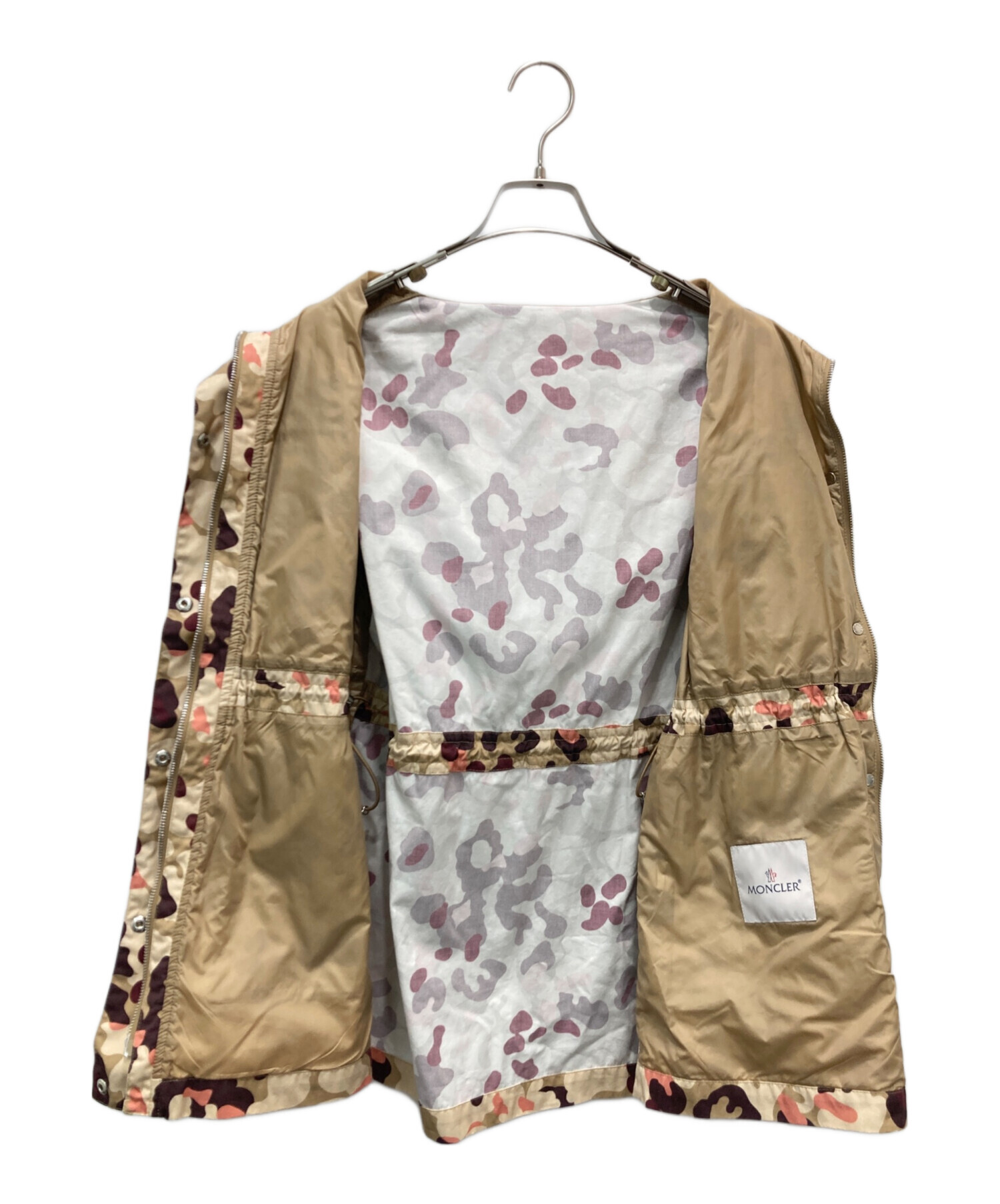 中古・古着通販】MONCLER (モンクレール) フードブルゾン ベージュ 