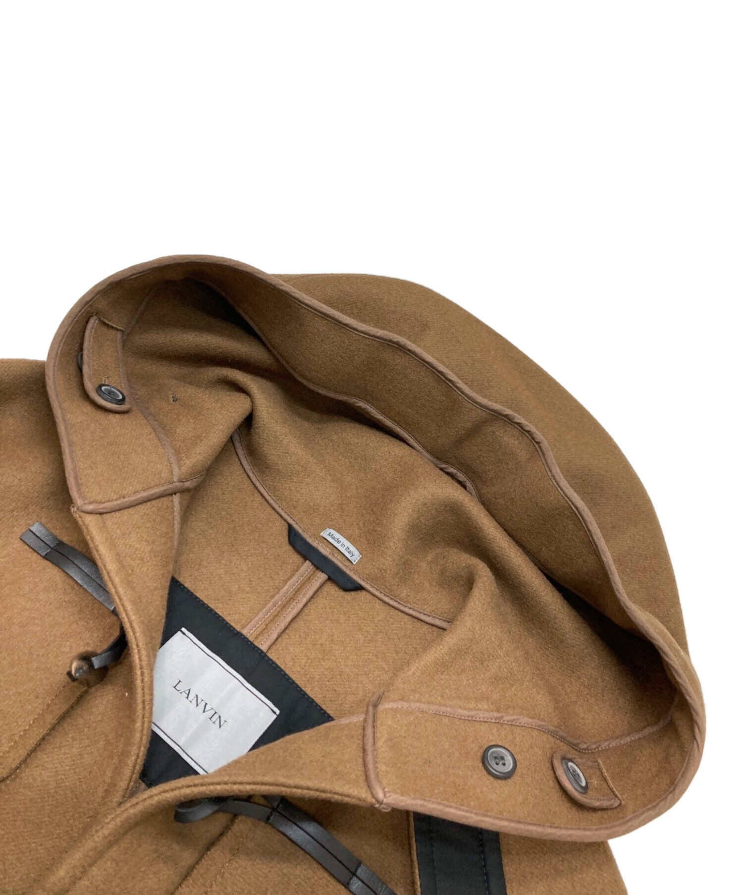 中古・古着通販】LANVIN (ライバン) ダッフルコート ブラウン サイズ 