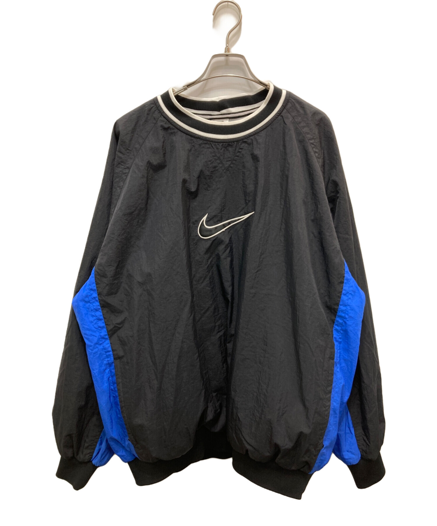 90s.00s NIKE ナイキ TEAM ナイロンピステ　 サイズ　L 中古・古着通販】NIKE (ナイキ) 90'Sナイロンピステ ブラック×ブルー